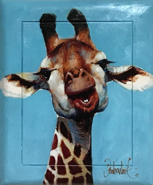 Giraffe | Peter Donkersloot 53x43 cm