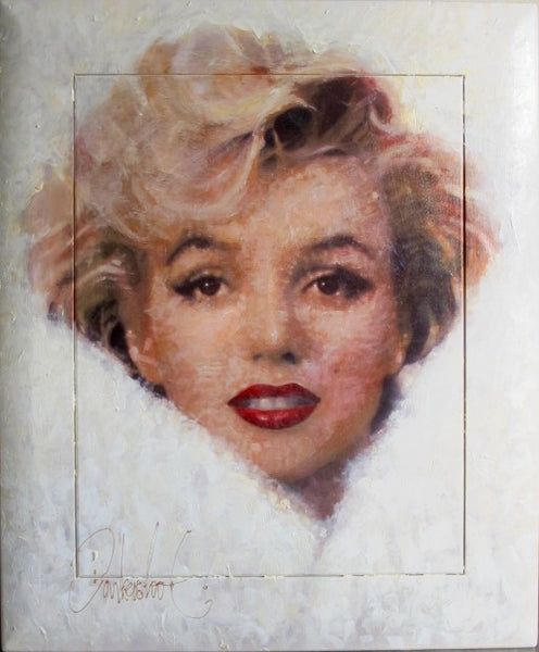Marilyn Monroe wit Peter Donkersloot schilderij